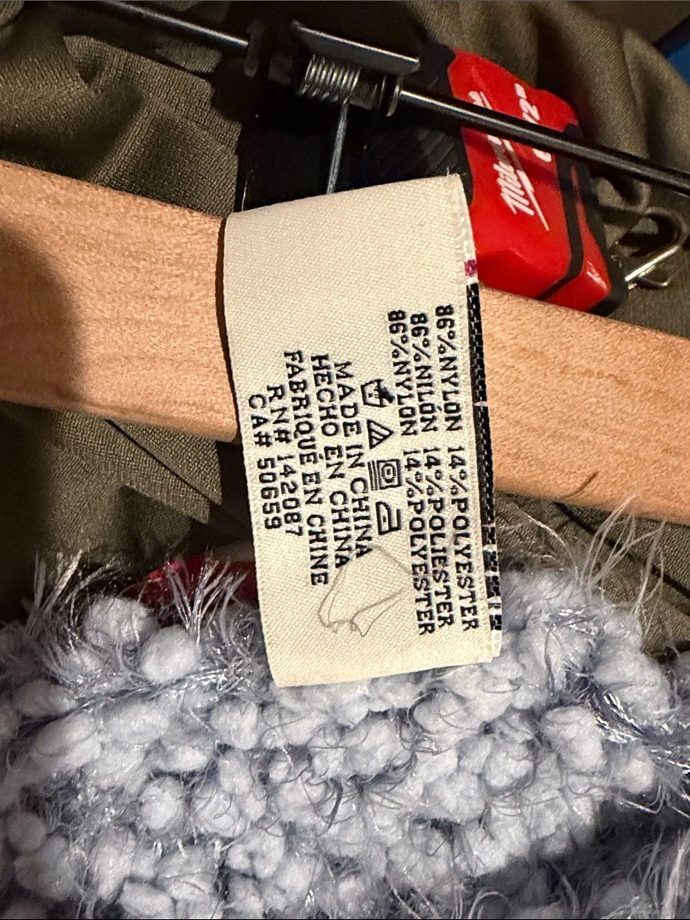 Simply Noelle Gray Faux-Shearling Button Neck Warmer